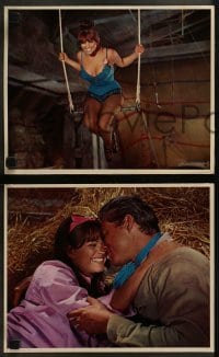 4k467 CIRCUS WORLD 11 French LCs 1965 great images of Claudia Cardinale, John Wayne, Rita Hayworth!