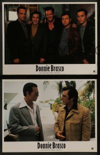 4k566 DONNIE BRASCO 6 French LCs 1997 Al Pacino is betrayed by undercover cop Johnny Depp!