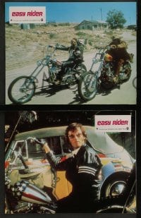 4k569 EASY RIDER 6 style B French LCs R1970s Fonda, biker classic directed by Dennis Hopper