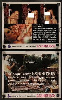 4k443 EXHIBITION 12 French LCs 1975 Claudine Beccarie, different x-rated images!