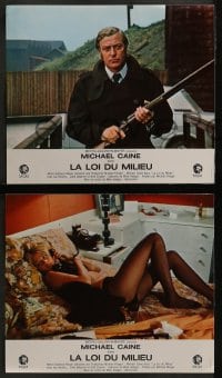 4k575 GET CARTER 6 style B French LCs 1971 great images of assassin Michael Caine in title role!
