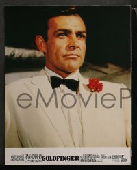 4k503 GOLDFINGER 8 French LCs R1970s great images of Sean Connery as James Bond 007!