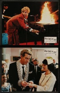 4k471 GREAT BALLS OF FIRE 10 French LCs 1989 Dennis Quaid as rock 'n' roll star Jerry Lee Lewis!