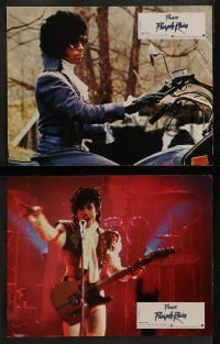 4k530 PURPLE RAIN 8 French LCs 1984 great images of pop star Prince & Apollonia Kotero!