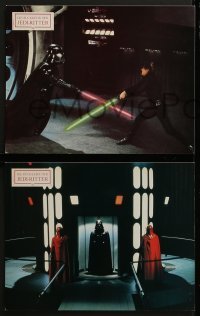 4k593 RETURN OF THE JEDI 6 French LCs 1983 Luke, Leia, Han, Chewbacca, Darth Vader, Lando!