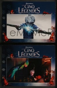 4k618 RISE OF THE GUARDIANS 4 French LCs 2012 cool image of Jack Frost & Santa in 3-D!