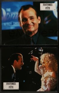 4k459 SCROOGED 12 French LCs 1988 great images of Bill Murray, Karen Allen, Carol Kane!