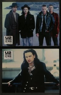 4k463 U2 RATTLE & HUM 12 French LCs 1988 Irish rockers Bono, The Edge, Larry Mullen Jr!