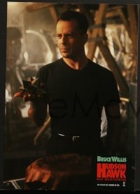 4k398 HUDSON HAWK 8 German LCs 1991 great images of Bruce Willis, Danny Aiello, sexiest Andie MacDowell!