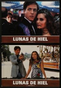 4k036 BITTER MOON 12 Spanish LCs 1992 Roman Polanski, Peter Coyote, Hugh Grant, Emmanuelle Seigner!