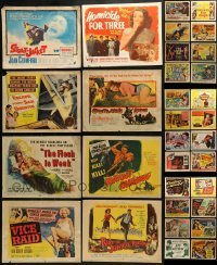 4m130 LOT OF 32 TITLE CARDS 1950s-1960s great images from a variety of different movies!