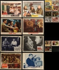 4m132 LOT OF 19 LOBBY CARDS 1950s great scenes from a variety of different movies!