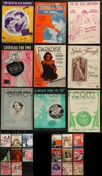4m115 LOT OF 26 SHEET MUSIC 1920s-1950s great songs from a variety of different movies!