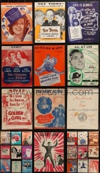 4m114 LOT OF 28 SHEET MUSIC 1910s-1950s great songs from a variety of different movies!