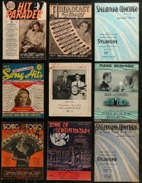 4m235 LOT OF 9 SONG MAGAZINES 1930s-1940s great music from a variety of different movies & more!
