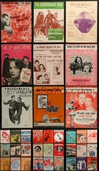 4m112 LOT OF 36 SHEET MUSIC 1930s-1950s great songs from a variety of different movies!