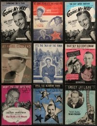 4m124 LOT OF 9 BING CROSBY SHEET MUSIC 1930s-1940s great songs from the famous actor/crooner!
