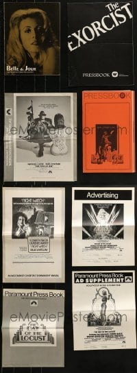 4m233 LOT OF 8 CUT PRESSBOOKS 1960s-1970s advertising for a variety of different movies!