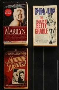 4m281 LOT OF 3 ACTRESS BIOGRAPHY PAPERBACK BOOKS 1970s-19990s Marilyn Monroe, Joan Crawford!