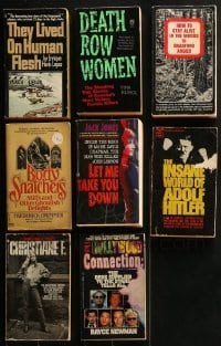 4m268 LOT OF 8 PAPERBACK BOOKS 1960s-1990s Death Row Women, They Lived On Human Flesh & more!
