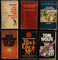 4m274 LOT OF 6 CLASSIC NOVEL PAPERBACK BOOKS 1970s-1980s Jack Kerouac, J.D. Salinger & more!
