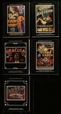 4m255 LOT OF 5 SHOOTING SCRIPT REPRINT SOFTCOVER BOOKS 1980s-1990s Dracula, Mummy & more!