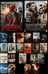 4m009 LOT OF 23 FORMERLY FOLDED FRENCH POSTERS 2000s-2010s a variety of cool movie images!