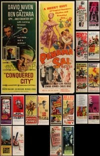 4m023 LOT OF 20 MOSTLY UNFOLDED INSERTS 1960s great images from a variety of movies!