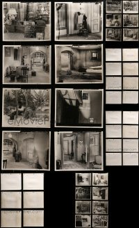 4m368 LOT OF 22 ESCAPE SET REFERENCE 8X10 STILLS 1940 candid images with clapboards!