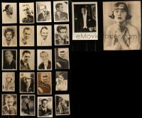 4m357 LOT OF 22 FAN PHOTOS 1920s-1940s portraits of top stars with facsimile signatures!