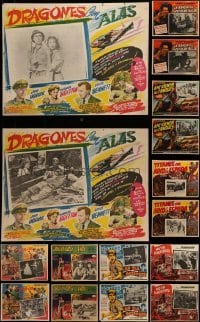4m064 LOT OF 16 MEXICAN LOBBY CARDS 1950s-1960s scenes from a variety of different movies!