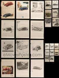 4m092 LOT OF 26 FORD MAGAZINE ADS 1930s-1940s great images of early American automobiles!