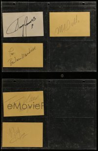 4m400 LOT OF 5 COUNTRY MUSIC HALL OF FAME SINGER AUTOGRAPHED INDEX CARDS 1970s w/ Merle Haggard!