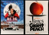 4m409 LOT OF 22 UNFOLDED 19X27 SPECIAL POSTERS 1996 James and the Giant Peach & 101 Dalmatians!