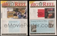 4m247 LOT OF 2 BIG REEL MOVIE MAGAZINES 1999 cool dealer ads for movies, collectibles & more!
