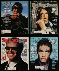 4m242 LOT OF 4 ROLLING STONE MAGAZINES 1980s-1990s Jack Nicholson, Howard Stern & more!