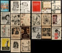 4m093 LOT OF 21 MOVIE MAGAZINE ADS 1940s-1950s different advertising for a variety of movies!