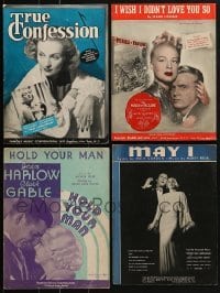4m125 LOT OF 4 SHEET MUSIC 1930s-1940s a variety of songs with great cover images!