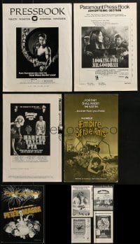 4m213 LOT OF 9 UNCUT PRESSBOOKS 1970s advertising for a variety of different movies!
