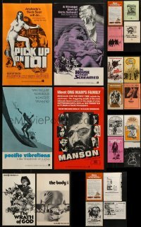 4m199 LOT OF 22 UNCUT PRESSBOOKS 1970s advertising for a variety of different movies!