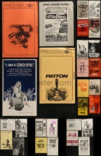 4m194 LOT OF 28 UNCUT PRESSBOOKS 1970s advertising for a variety of different movies!
