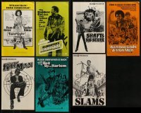 4m217 LOT OF 7 UNCUT BLAXPLOITATION PRESSBOOKS 1970s advertising for a variety of movies!
