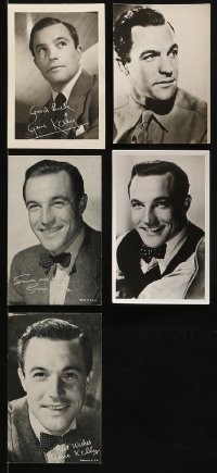 4m360 LOT OF 5 GENE KELLY 4X5 FAN PHOTOS 1940s great portraits of the musical legend!