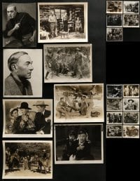 4m322 LOT OF 21 HARRY CAREY SR. 8X10 STILLS 1930s-1960s great scenes from some of his movies!
