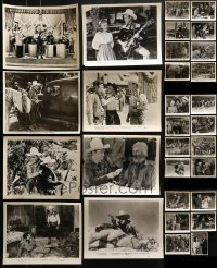 4m309 LOT OF 30 ROY ROGERS 8X10 STILLS 1940s-1950s great scenes from some of his movies!