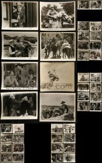 4m299 LOT OF 42 JOHNNY MACK BROWN 8X10 STILLS 1940s-1950s great scenes from several of his movies!