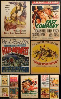 4m031 LOT OF 13 WINDOW CARDS 1950s images from a variety of movies!