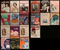 4m118 LOT OF 19 SHEET MUSIC 1920s-1940s great songs from a variety of different movies!