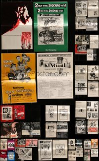 4m176 LOT OF 70 UNCUT PRESSBOOKS 1960s-1970s advertising for a variety of different movies!