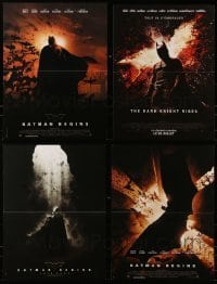 4m013 LOT OF 4 FORMERLY FOLDED 16x21 FRENCH POSTERS FROM BATMAN MOVIES 2000s Dark Knight Rises!